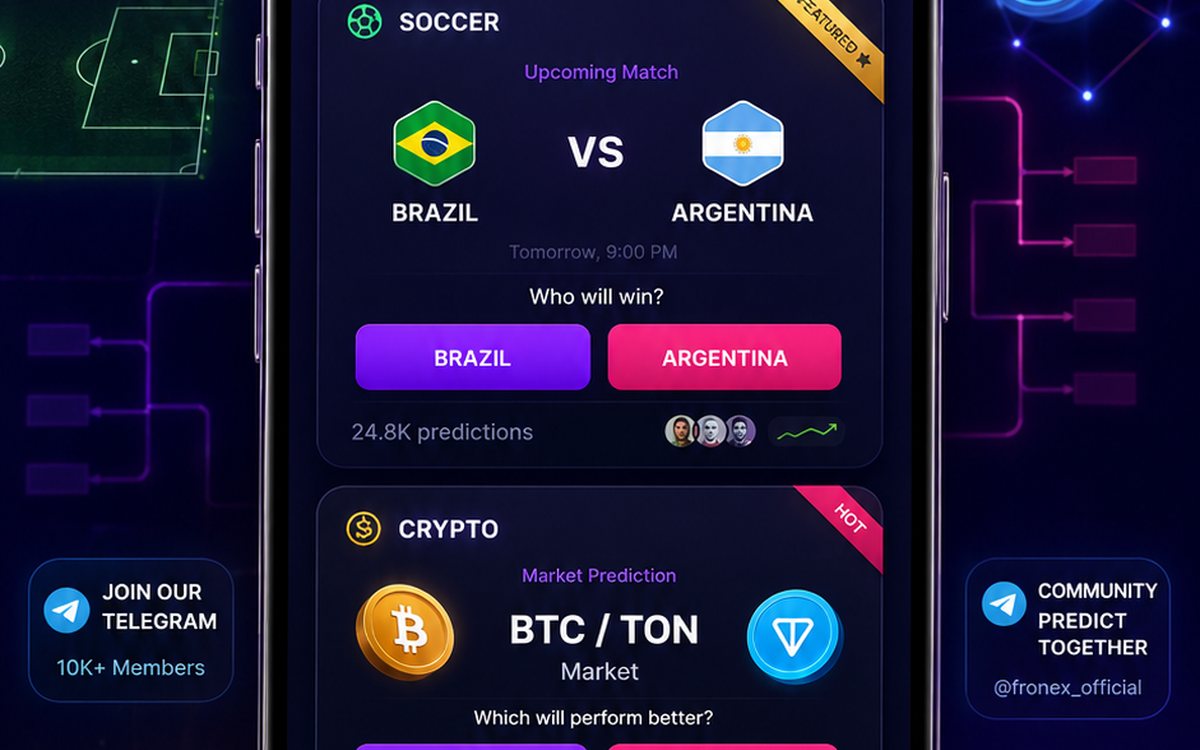 Fronex.fun — Telegram-native prediction gaming on TON