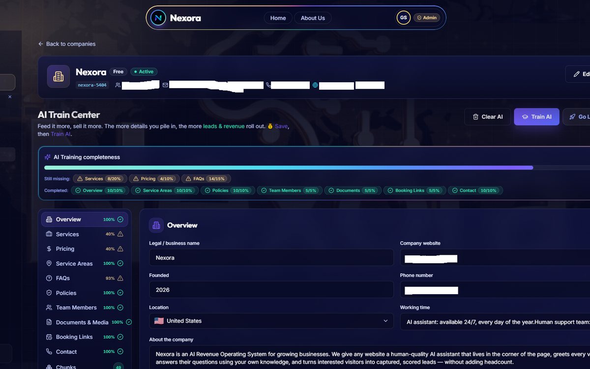 Nexora — AI lead automation platform